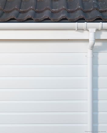 white pvc cladding installed on a wall
