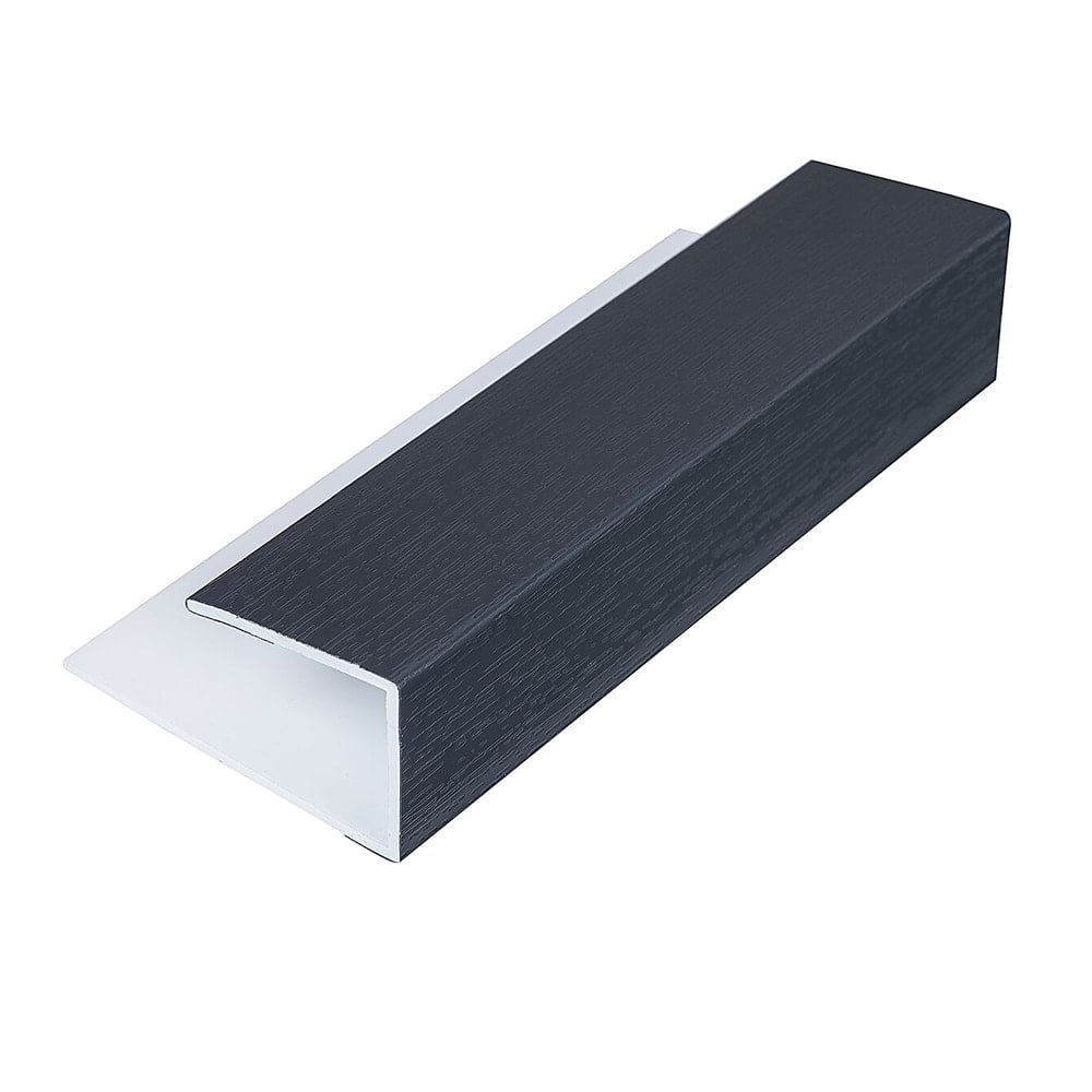 Anthracite Grey Woodgrain Cladding Universal Trim (5m) Anthracite Grey Woodgrain Cladding Universal Trim (5m)