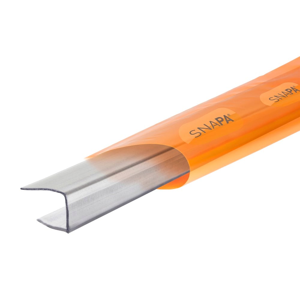 Snapa 10mm Clear Polycarbonate C Section (2m) Snapa 10mm Clear Polycarbonate C Section (2m)