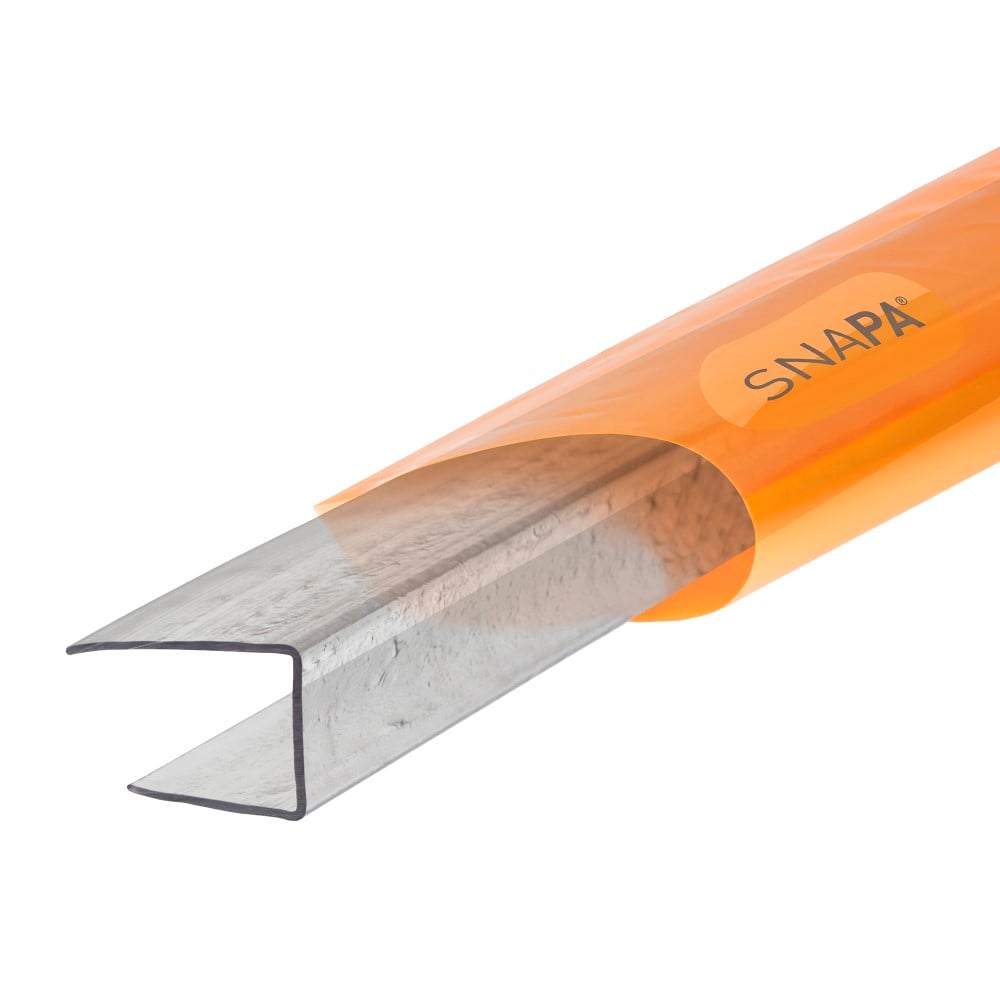 Snapa 16mm Clear Polycarbonate C section (2m) Snapa 16mm Clear Polycarbonate C section (2m)