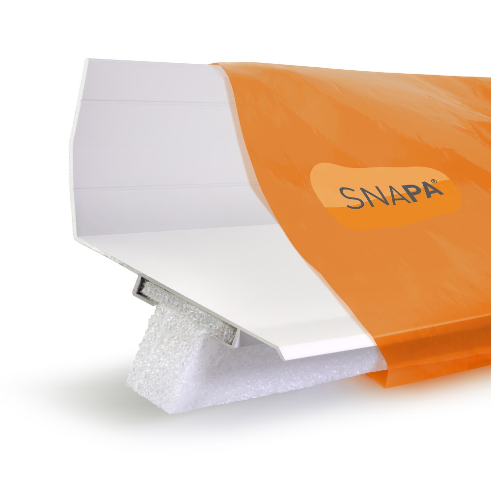 Snapa Top Wall Flashing White 2m