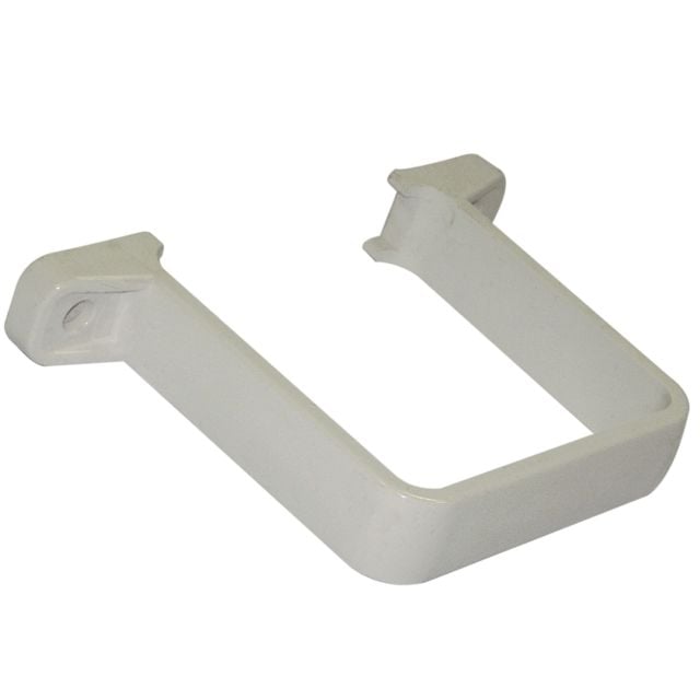 PVCu SQUARE guttering CLIP 65mm RSCL1 fitting downpipe WHITE 