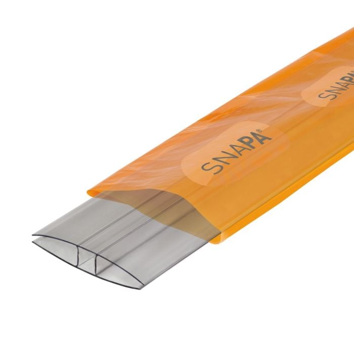 Snapa 16mm Clear Polycarbonate H section (2m)
