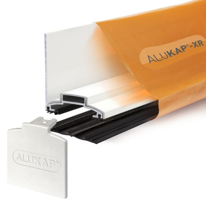 Alukap-XR 60mm Wall Bar with 45mm rafter gasket (4.8m | White)