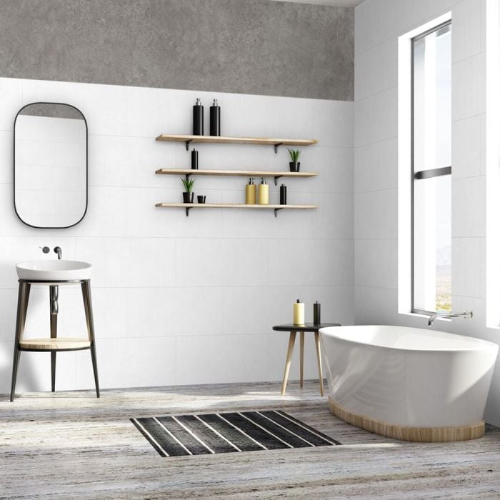 White Stone ZX Wall Panel Sample