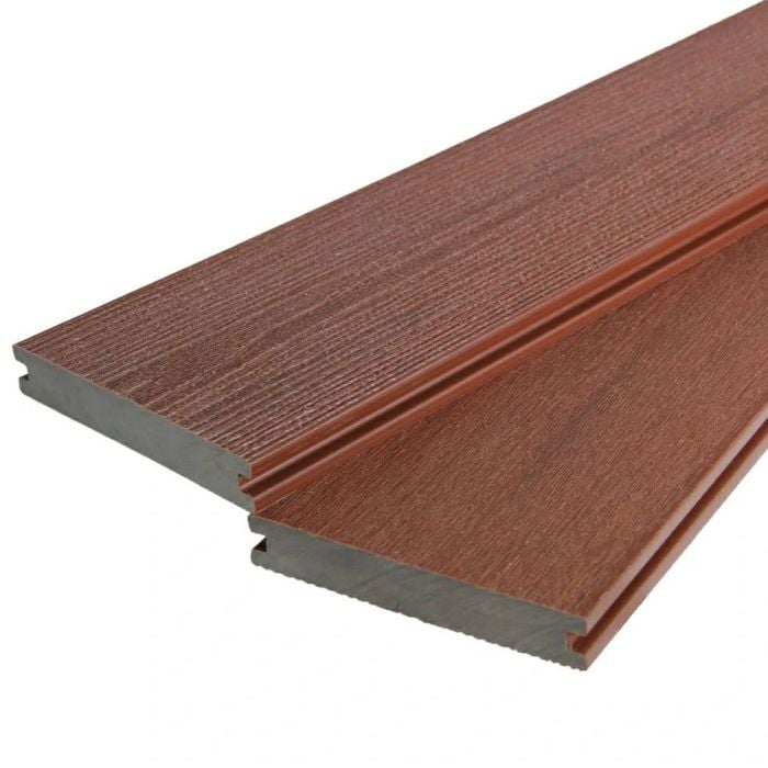 Ecodek Evolution Cherry Solid Composite Decking Board - 3.6m