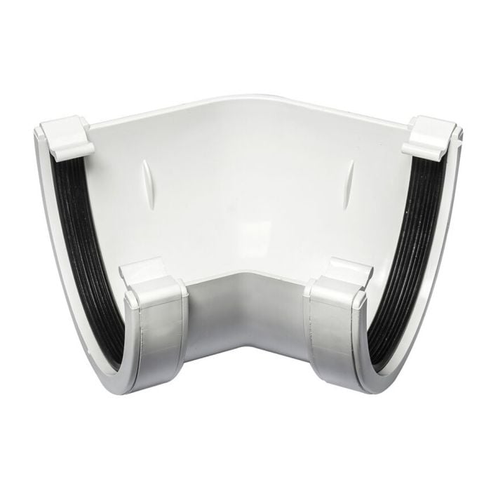 White 114mm Deep 135 Degree Angle