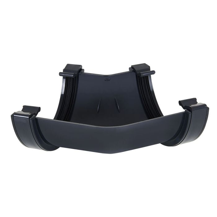 Anthracite Grey 112mm Half Round 135 Degree Angle