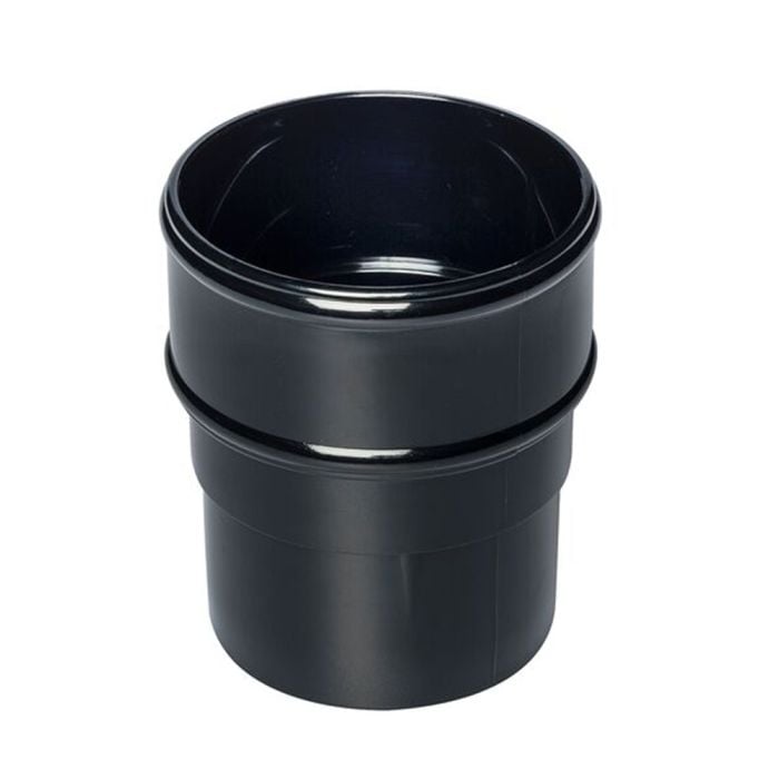 Black 68mm Round Downpipe Socket