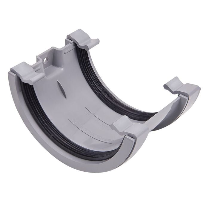 Grey 112mm Half Round Union Bracket
