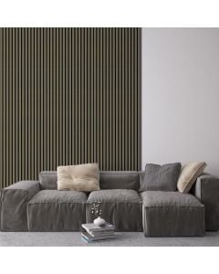 Ash Grey Acoustic Slat Wall Panel