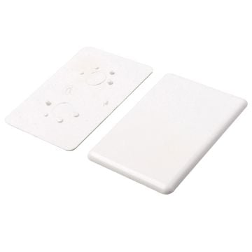 Brilliant White Square  50mm End Cap (9mm or 16mm boards)