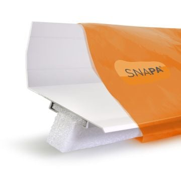 Snapa Top Wall Flashing White 2m