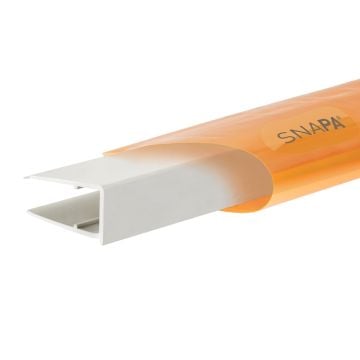 Snapa 10mm PVC Drip Trim White 2.1m