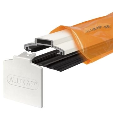 Alukap-XR 60mm Glazing Bar with 45mm rafter gasket (3.6m | White)
