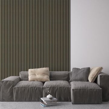 Ash Grey Slat Wall Panel Sample