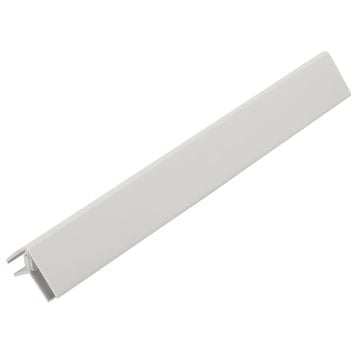 White 5mm - 8mm Wall Panel 2 Part Universal Corner (2.6m)