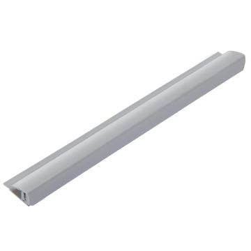 Cold Grey 5mm - 8mm Wall Panel 2 Part End Cap (2.6m)