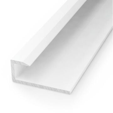 White Aluminium End Cap