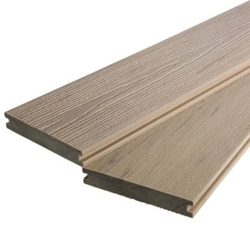 Ecodek Evolution Ash Solid Composite Decking Board - 3.6m