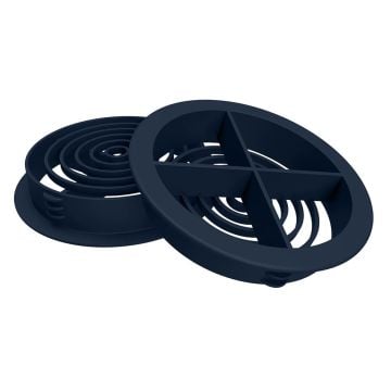 Anthracite Grey Circular Soffit Vent (70mm | Manthorpe)