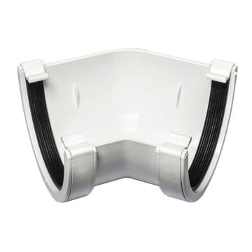 White 114mm Deep 135 Degree Angle