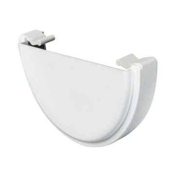 White 114mm Deep External Stopend