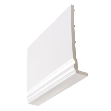 Brilliant White Ogee 8mm x 175mm Fascia Board (5m)