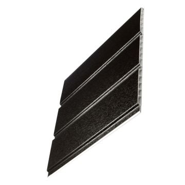 Black Ash 9mm x 300mm Hollow Soffit Board Push Fit (5m)