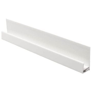 White two part universal trim for Kavex external cladding (5m)