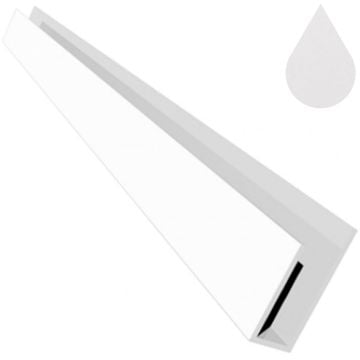 Brilliant White Flat Fixing Channel 5m (9mm boards)