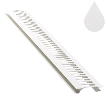 Brilliant White Flat Soffit Vent Trim 5m (9mm boards)