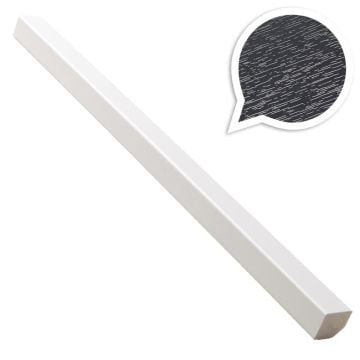 Anthracite Grey Woodgrain 13mm x 15mm Rectangle (5m)