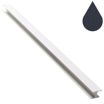 Anthracite Grey Woodgrain Flat Soffit Joiner 5m (9mm boards)