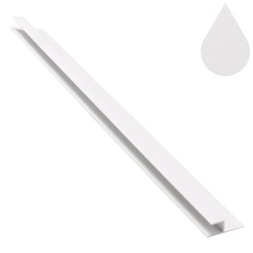 Brilliant White Flat Felt Roof Edge Trim 5m (9mm boards)