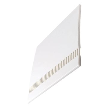 Brilliant White 9mm x 500mm Vented Soffit Board (5m)