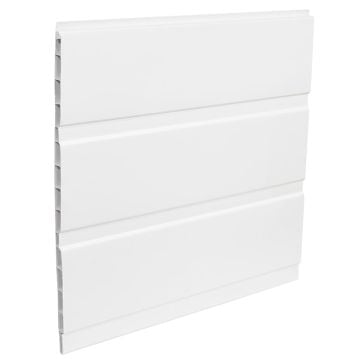 White 9mm x 300mm Hollow Soffit Board Push Fit (5m)