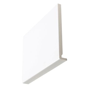 Brilliant White Square Chamfered 16mm x 225mm Full Replacement Fascia Board (5m)