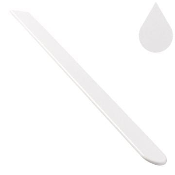 Brilliant White Bullnose 25mm x 250mm End Cap (22mm boards)