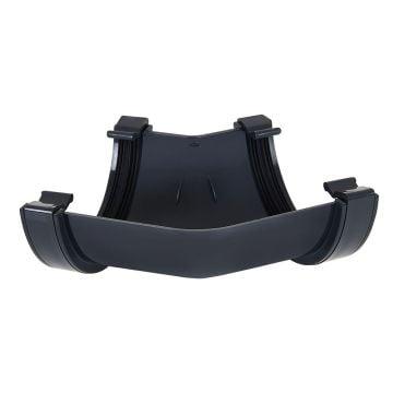 Anthracite Grey 112mm Half Round 135 Degree Angle