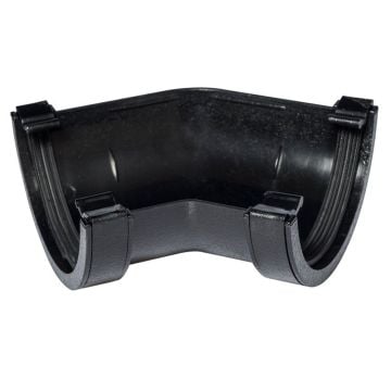 Cast Iron Effect 112mm Half Round 135 Degree Angle 