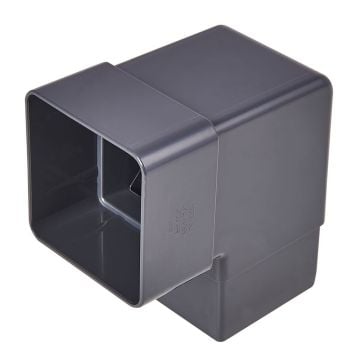 Anthracite Grey 65mm Square 92.5 Degree Offset Bend (Kayflow)