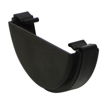 Cast Iron Effect 112mm Half Round External Stopend 