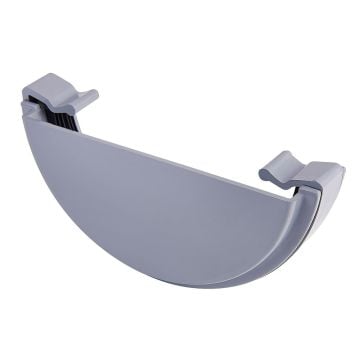 Grey 112mm Half Round External Stopend 