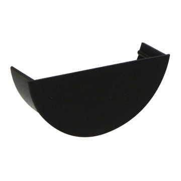 Cast Iron Effect 112mm Half Round Internal Stopend 