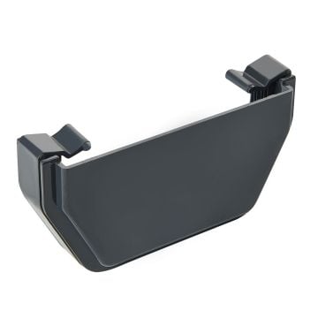 Anthracite Grey 117mm Square External Stopend 