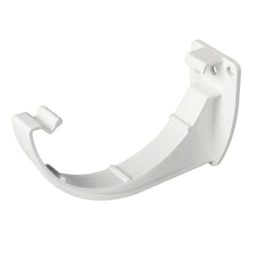 White 112mm Half Round Gutter Fascia Bracket