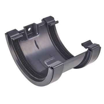 Anthracite Grey 112mm Half Round Union Bracket