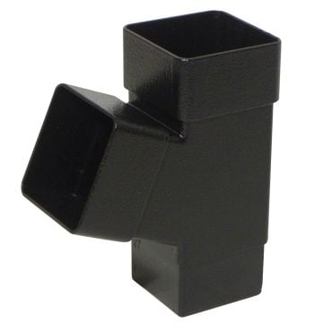 Cast Iron Effect 65mm Square 67.5 Degree Branch 