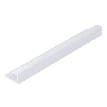 White 10mm Shower Panel End Cap (2.4m)
